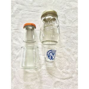 Odds and ends jars and shot glass